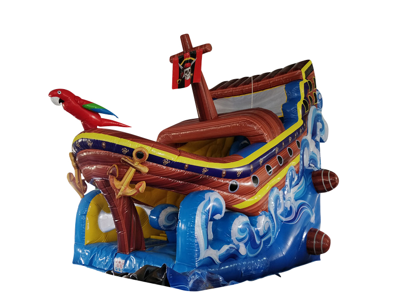 Piratenschiff mit Papagei 7x4x5,9 m