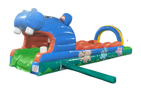 Bauchschiebebahn - Wasserrutsche -  Modell Hippo - 10x2,5 m  